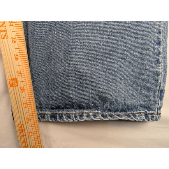 Levis Jeans Mens 40x30 517 Boot Cut Jeans Light Blue Denim - Picture 9 of 11